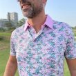 Moderno Vibrant Blooms Men’s Golf Polo - Image 5