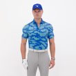 Moderno Electron Teal Men’s Golf Polo - Image 2