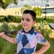 Moderno Abstract Boy's Golf Polo - Image 2