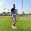 Moderno Navy & Grey Men’s Golf Polo - Image 2
