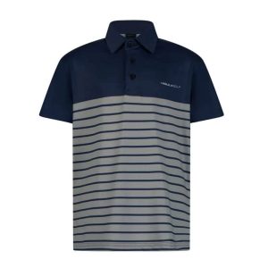 Moderno Navy & Grey Boy's Golf Polo
